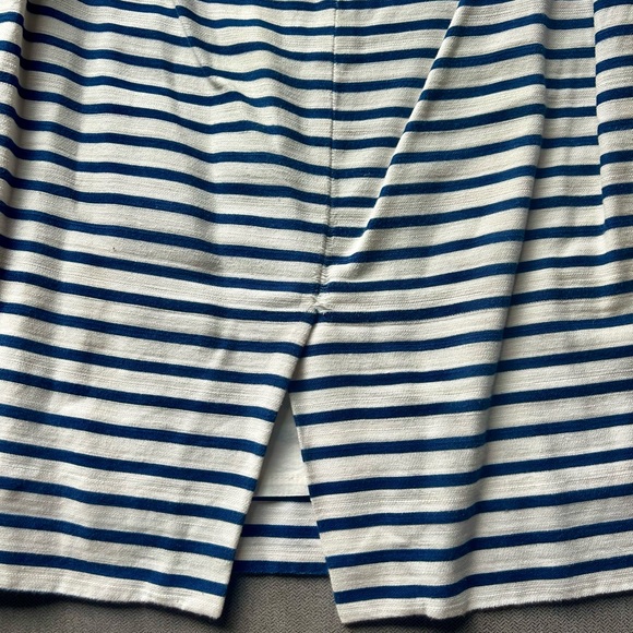 J. crew The Pencil Skirt Blue & White Striped - Picture 5 of 5